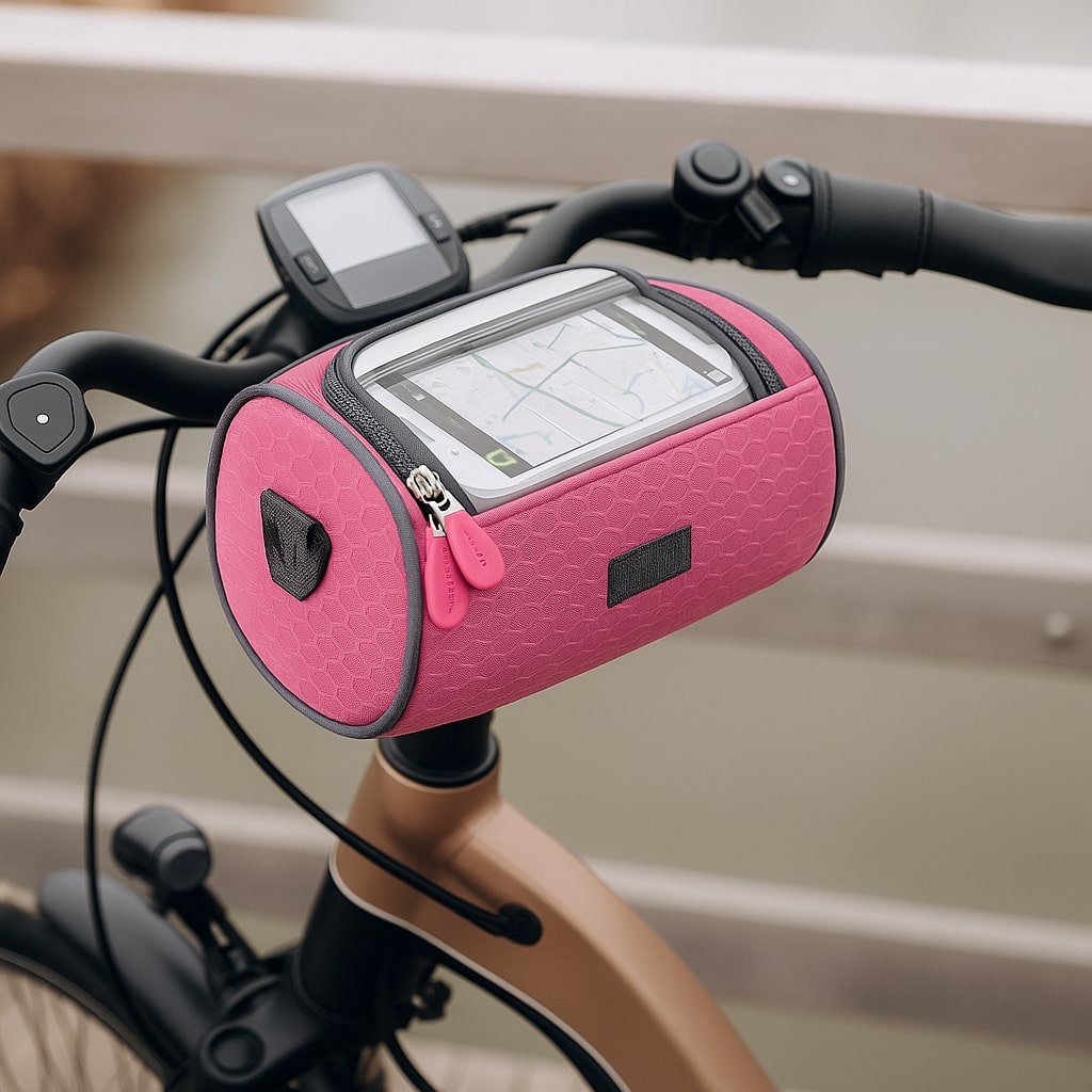 Pochette étanche guidon pour smartphone, visualisation GPS facile, indispensable pour le vélo.