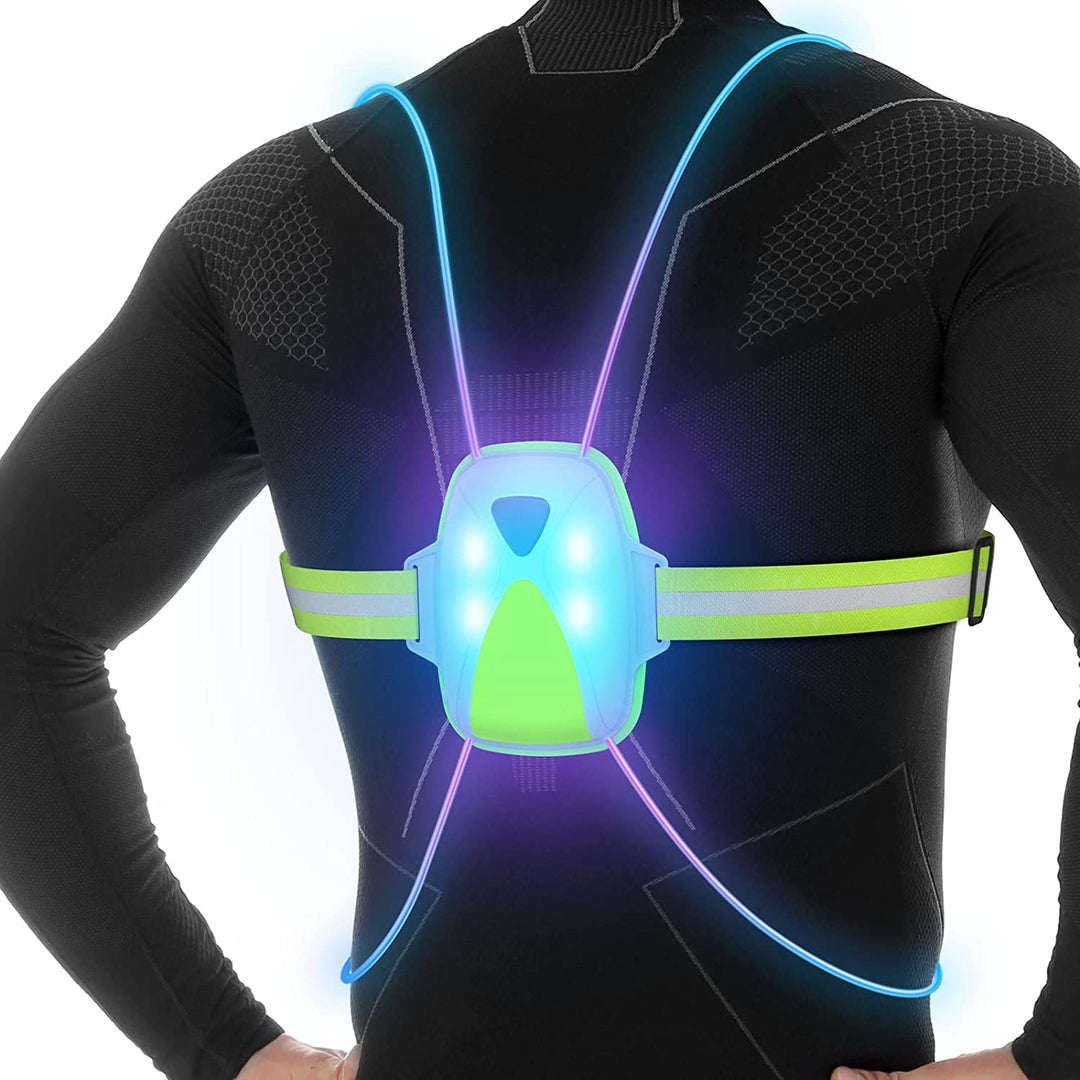 Gilet haute visibilité unisexe pour la sécurité routière, parfait pour course et randonnée au printemps.