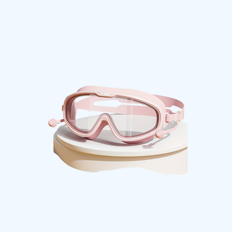 Lunettes de natation enfant confortables en silicone, anti-buée et étanches, pour baignade joyeuse.