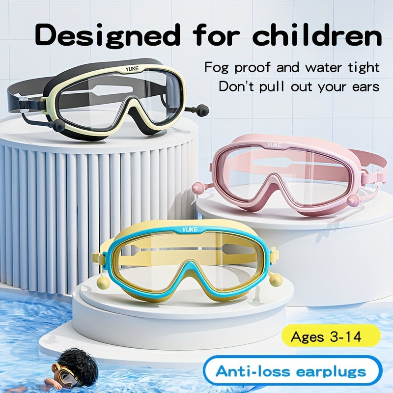 Accessoire de natation enfant, lunettes étanches et anti-buée, idéales pour piscine et plage.