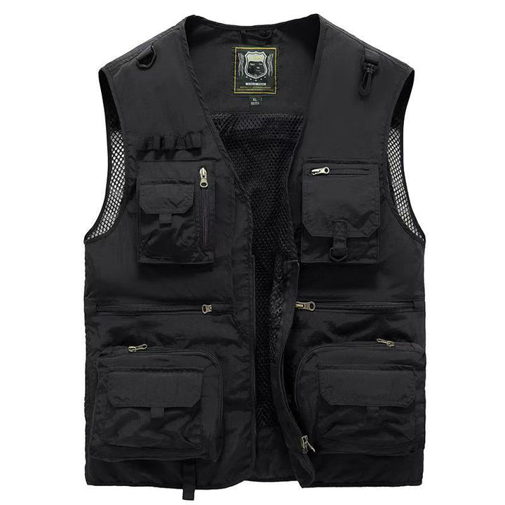 Gilet utilitaire homme polyvalent, idéal pour bricolage, jardinage ou vos outils d'aventure.