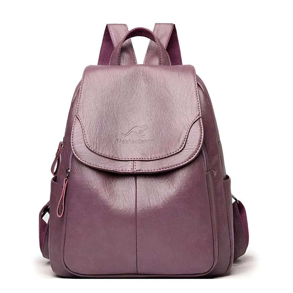Sac à dos anti-vol pour femmes, design vintage et élégant, parfait pour la sécurité de vos affaires.
