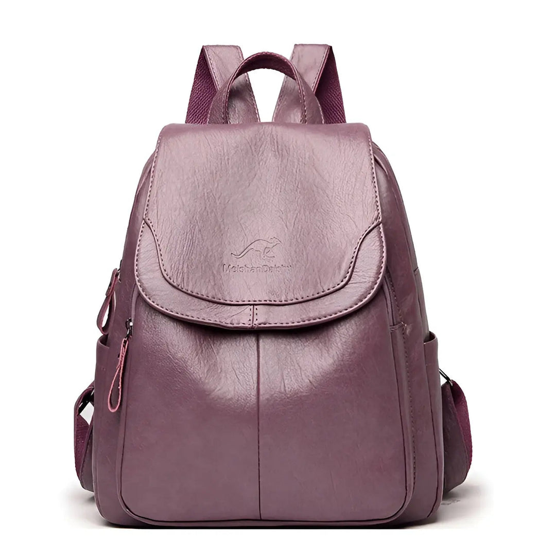 Sac à dos anti-vol pour femmes, design vintage et élégant, parfait pour la sécurité de vos affaires.