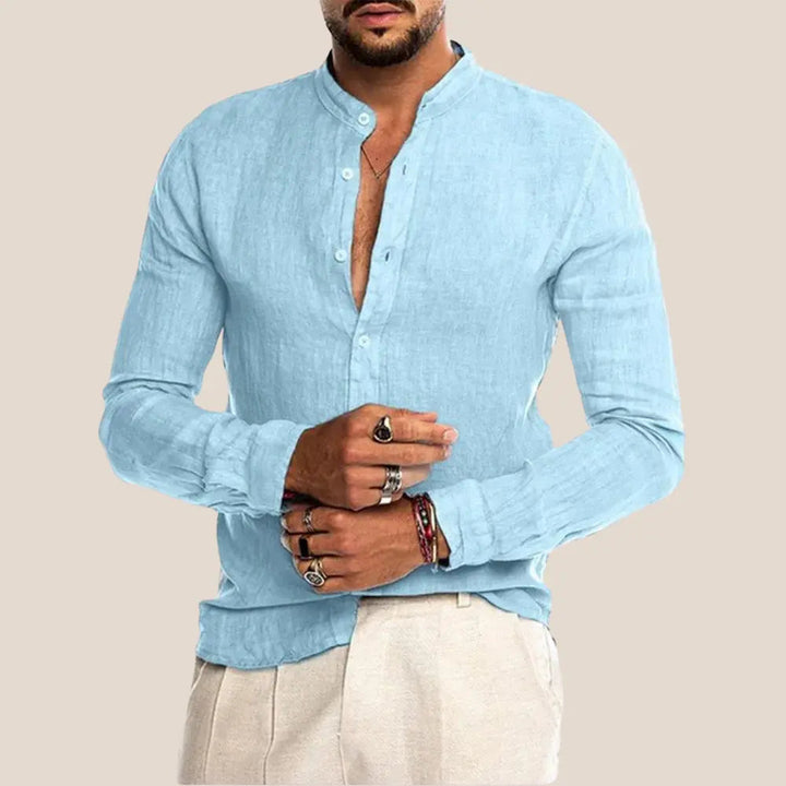 Chemise homme Zanzibar élégante et légère, parfaite pour l'été. Style décontracté, tissu aéré pour un confort optimal.