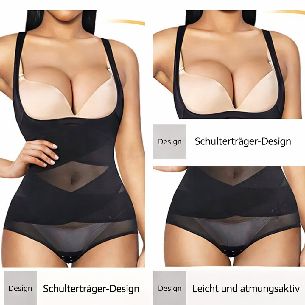 Lingerie sculptante femme pour un ventre plat et un lissage total. Ce body invisible affine la silhouette discrètement.