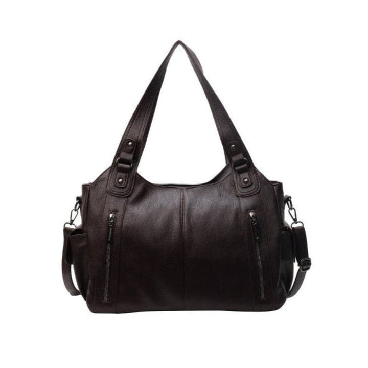 Sac Aliona marron chocolat, sac à bandoulière chic, idéal pour femme cherchant élégance et fonctionnalité.