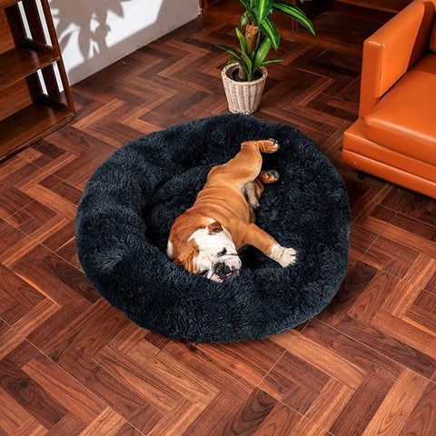Lit orthopédique robuste pour animaux, assure un sommeil réparateur, housse amovible pour entretien facile.