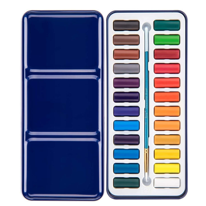 Exemple d'une illustration terminée dans le manuel d'aquarelle pour débutants, stimulant la créativité.