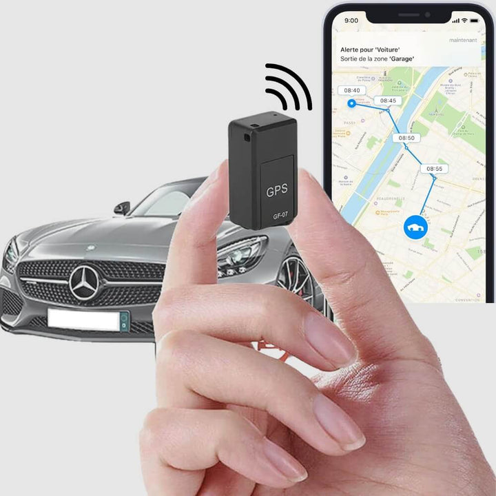 Traceur GPS magnétique compact pour voiture, fixation facile, sécurité antivol. Suivi en temps réel.