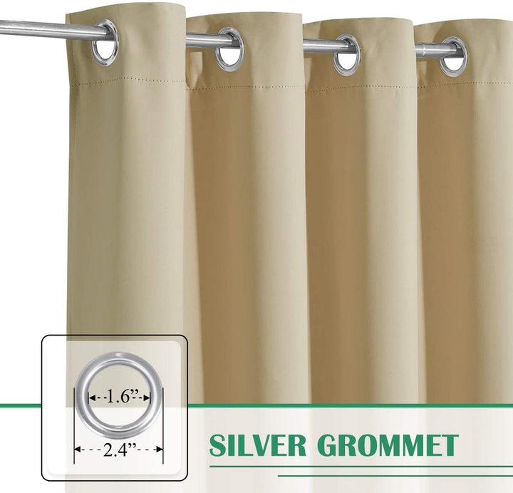 Aménagez votre balcon avec ces 2 rideaux imperméables, offrant intimité et protection contre les intempéries.