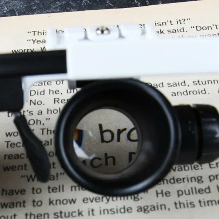 Outil de précision: loupes grossissantes avec éclairage LED pour réparation bijoux, électronique, et microscopie.