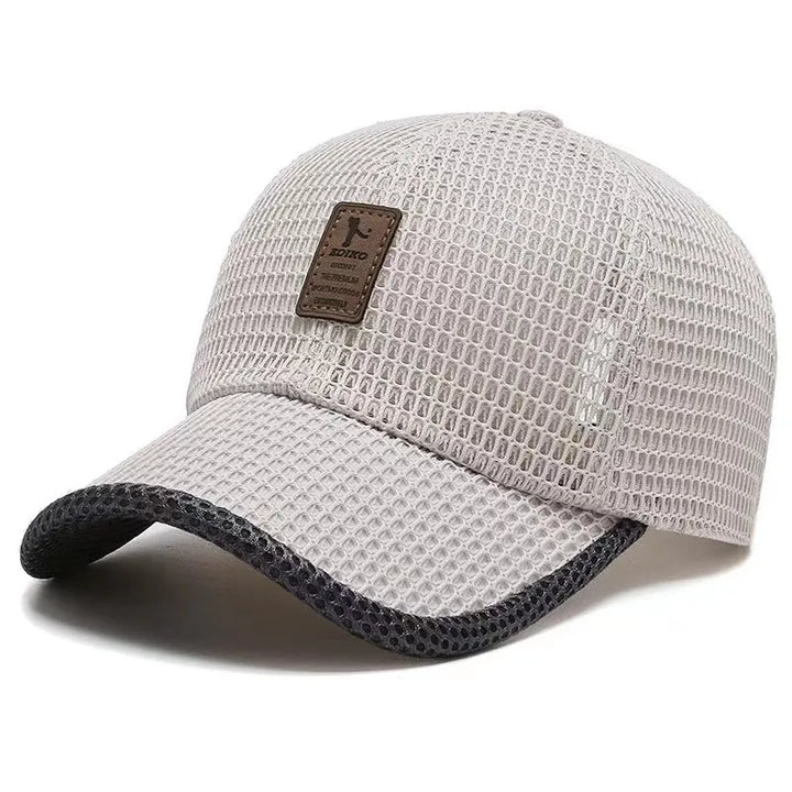 Casquette homme été légère et respirante pour sport, randonnée, plage. Protection UV, ajustable.