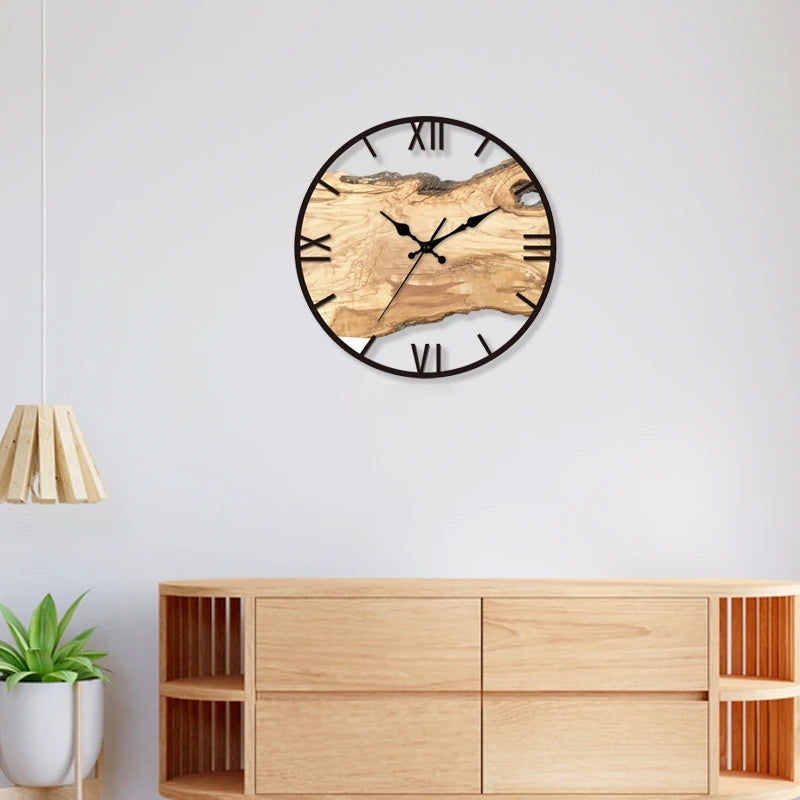 Horloge murale transparente design moderne, silencieuse. Idéale pour déco contemporaine et minimaliste.