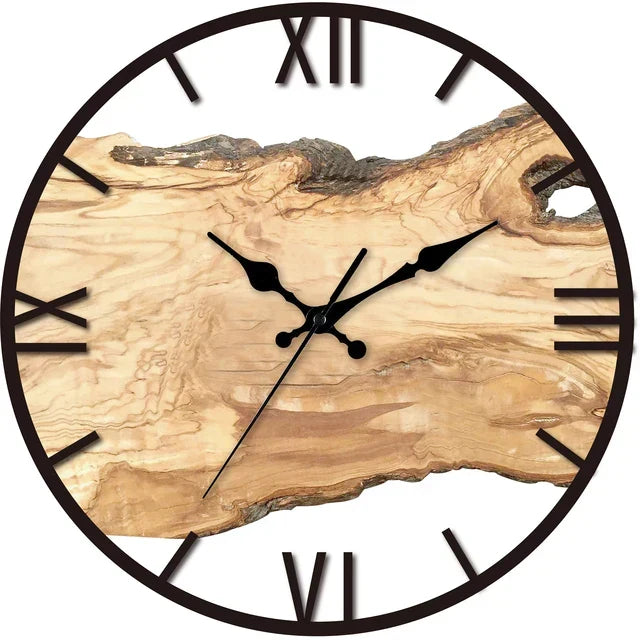 Horloge murale transparente silencieuse, design moderne. Ajoute une touche élégante à votre intérieur.