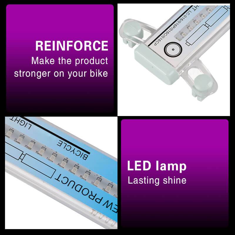Roue de vélo illuminée par des lumières LED colorées à effet 3D, pour une personnalisation vélo et un style unique.