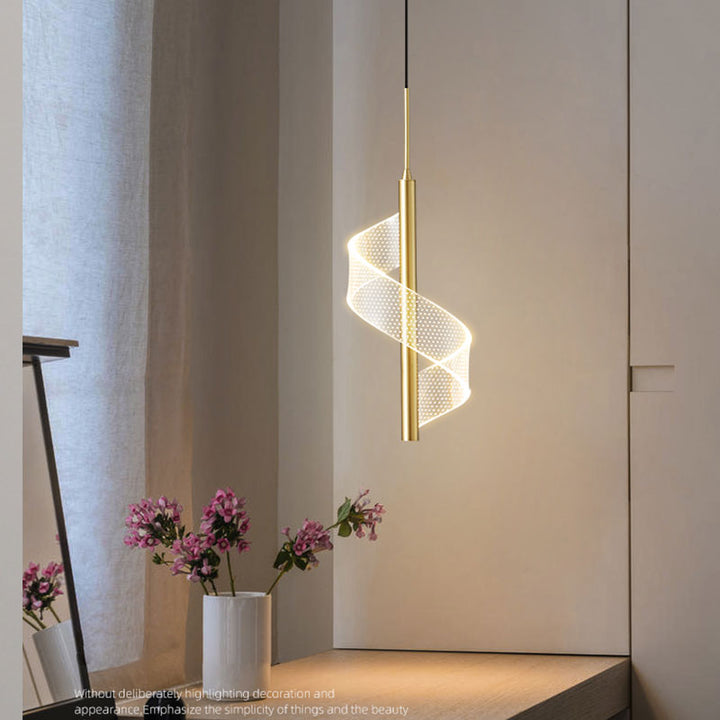 Luminaire LED noir contemporain pour salle à manger. Suspension design économe en énergie.