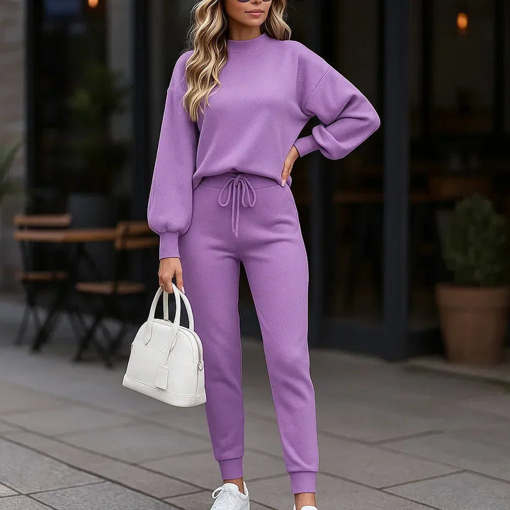 Vêtement femme automne : Ensemble Deyanne complet, décontracté et chic. Confort et style urbain garanti pour la mode.