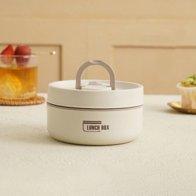 Boîte repas portable en acier inoxydable, isotherme, pour des repas sains chauds ou frais à l'école.