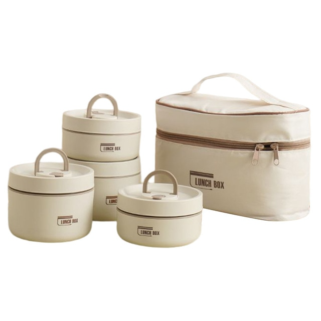 Lunchbox isotherme multicouche, garde l'alimentation fraîche et délicieuse pour vos pauses.