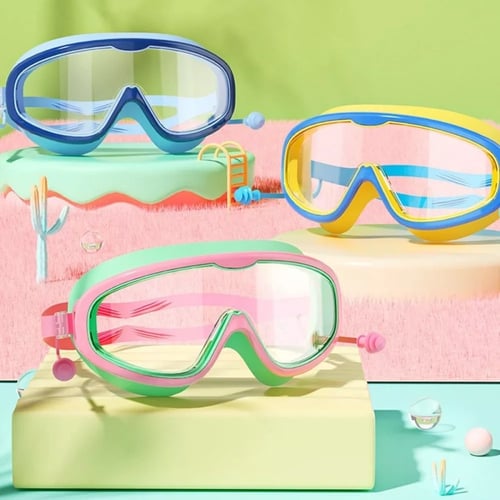 Lunettes de natation enfant polyvalentes, réglables et conçues pour le confort et la sécurité aquatique.