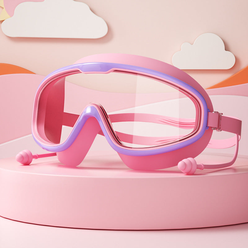 Lunettes de piscine enfant, ajustables et ergonomiques, idéales pour l'apprentissage de la natation.