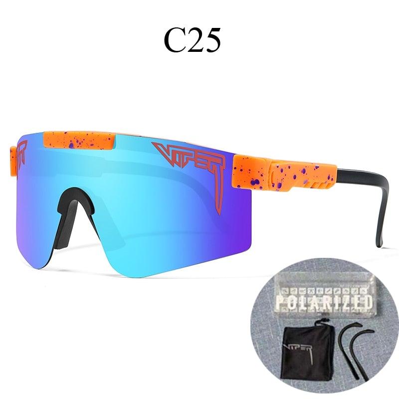 Lunettes de soleil avec écran, protection UV400, style sportif pour cyclisme, course et loisirs.