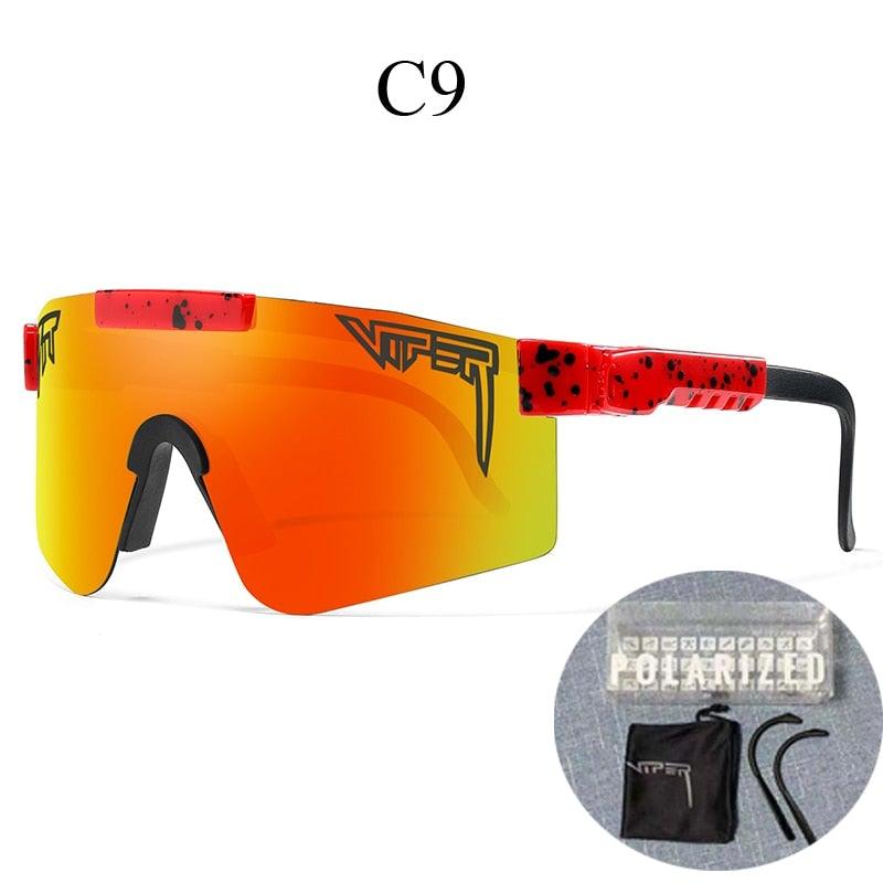 Protection UV400: lunettes de soleil sport, écran large pour cyclisme, course et activités de plein air.