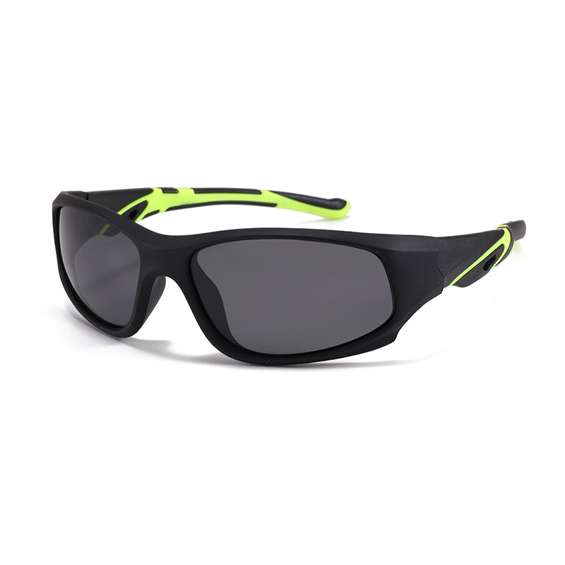 Lunettes de sport pour enfants, verres polarisés, incassables et flexibles, parfaites pour le vélo, la plage ou la randonnée.