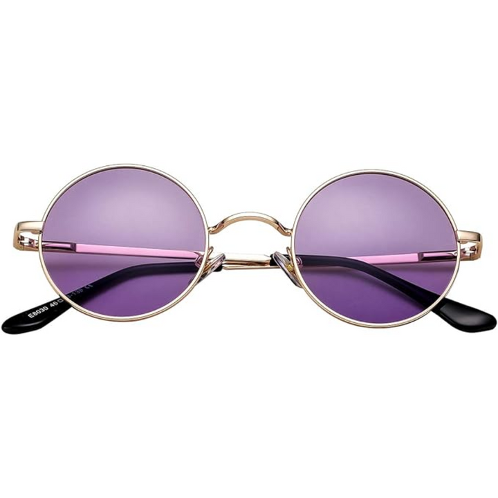 Lunettes de soleil rondes rétro polarisées unisexes pour une protection UV optimale et un style vintage.