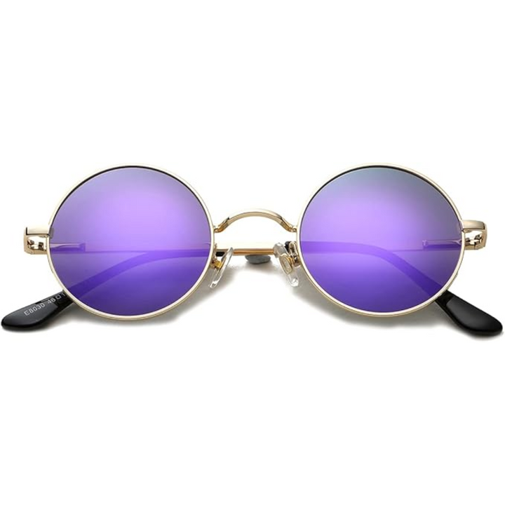 Magnifiques lunettes de soleil rondes rétro avec verres polarisés, parfaites pour hommes et femmes.