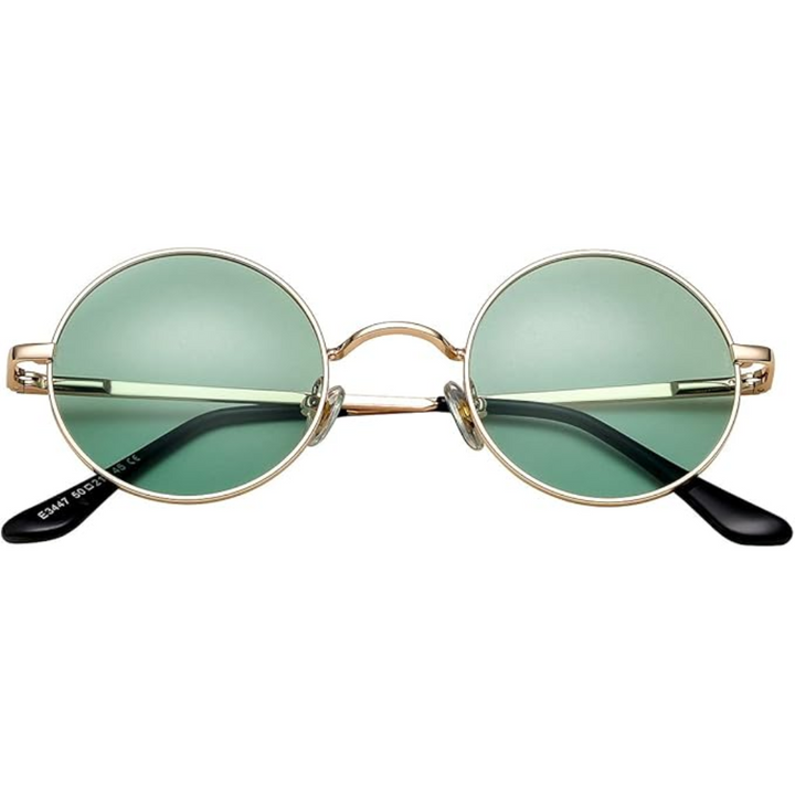 Accessoire mode été: lunettes de soleil rondes polarisées unisexes, design vintage et protection UV.
