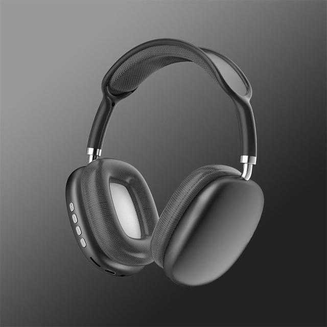 Élégant casque Bluetooth sans fil pour gaming et musique, coussinets confortables, microphone intégré, son immersif.
