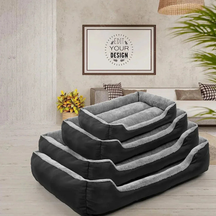 Panier douillet et orthopédique pour petit chien, idéal pour un sommeil réparateur et un soutien doux. Accessoire chien.
