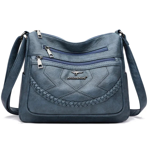 Le sac bandoulière femme en cuir souple de luxe, accessoire mode indispensable, élégant et pratique pour tout.