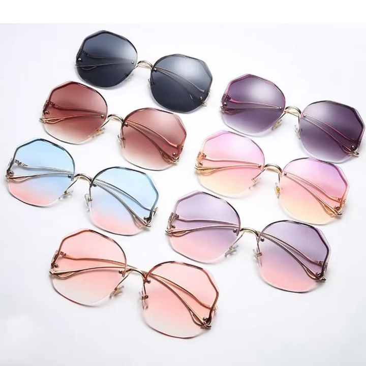 Protégez vos yeux avec style: lunettes de soleil dégradées luxe unisexe, protection UV pour l'été.