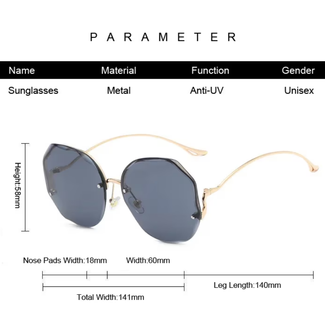 Lunettes de soleil modernes dégradées, luxe unisexe, protection UV, accessoire fashion pour l'été.