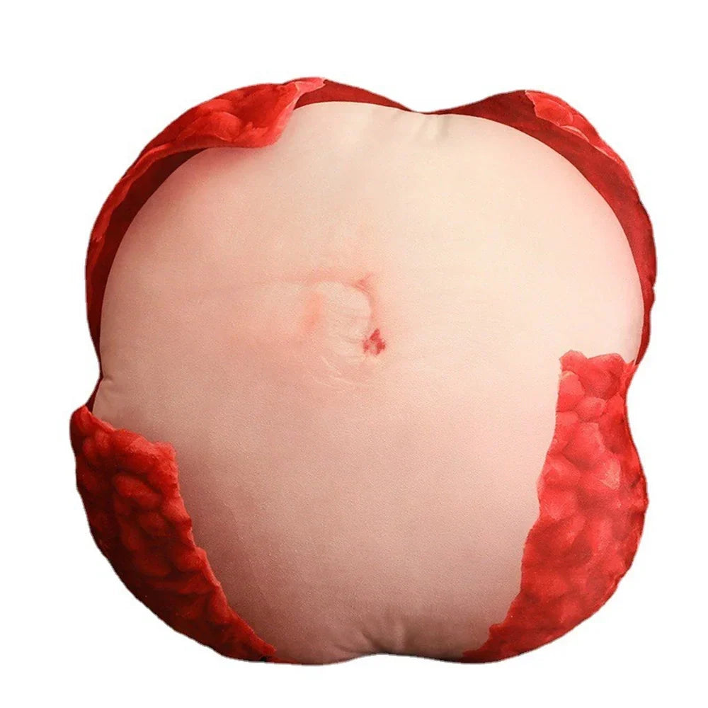 Coussin décoratif fruit citron en peluche, réaliste et vif, idéal pour éclairer le salon ou la chambre.