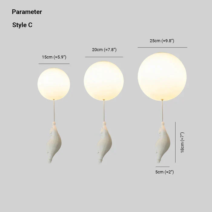 Plafonnier décoratif ours lumineux, crée une ambiance enfantine unique.