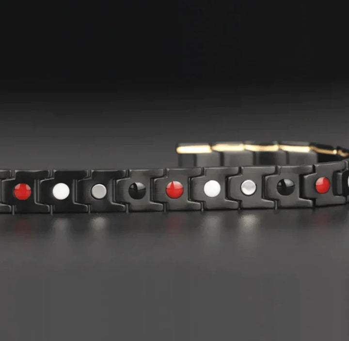 Bijou bracelet ajustable magnétique, confort et santé au quotidien. Unisexe pour circulation et énergie.