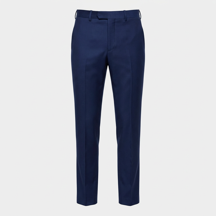 Gros plan sur le tissu du costume homme trois pièces, texture élégante et de qualité.