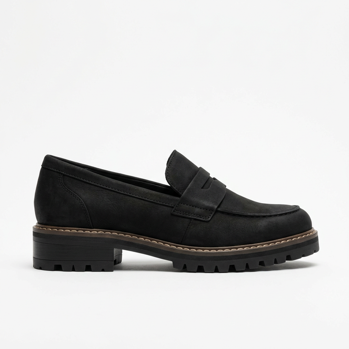 Mocassins à enfiler femme, confort orthopédique optimal, élégance simple et durable.