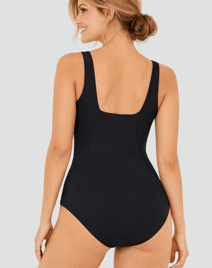 Maillot de bain gainant une pièce pour femme, idéal pour la plage, la piscine et les vacances d'été.