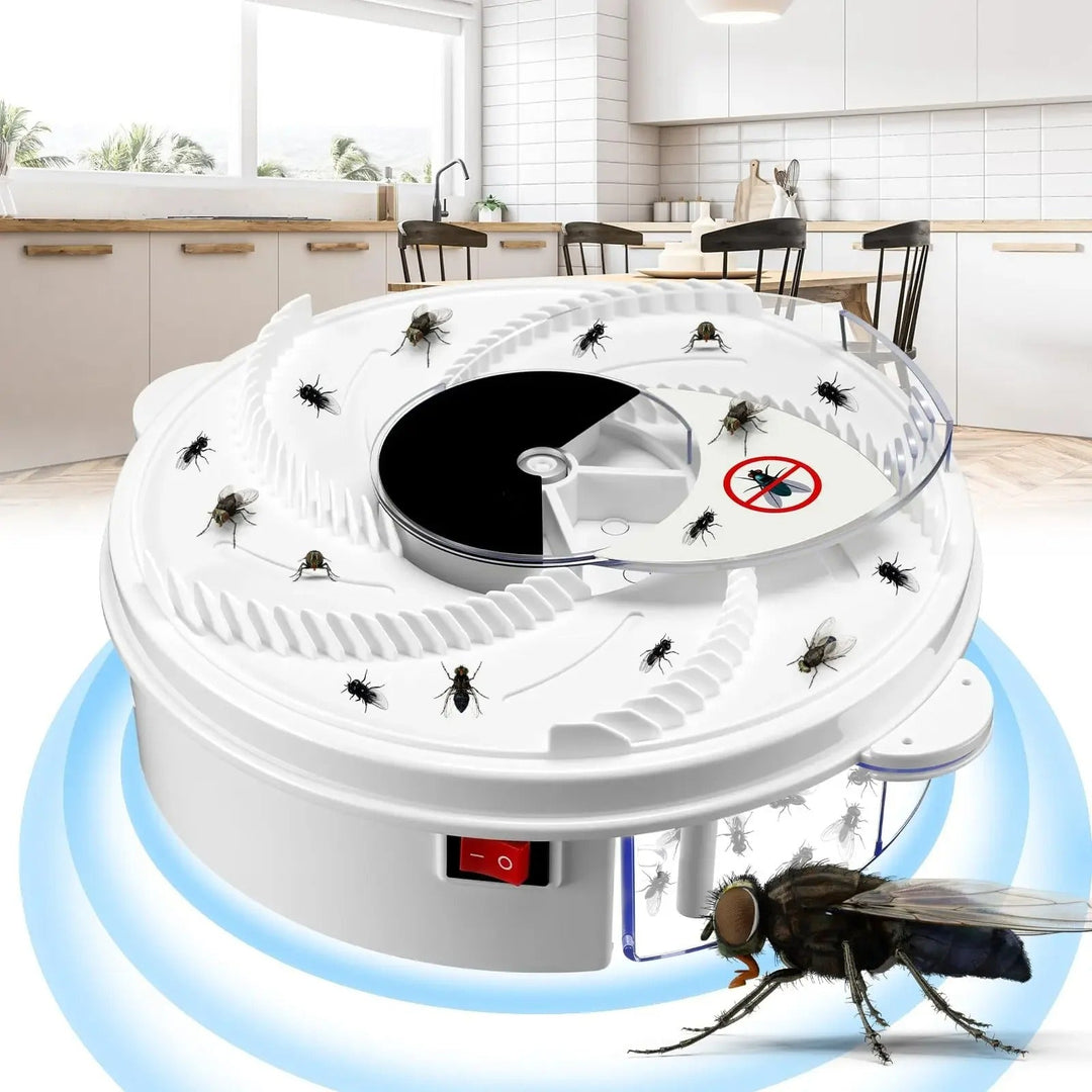 Attrape-mouches électrique USB silencieux, piège anti-insectes écologique pour intérieur. Idéal maison, cuisine ou chambre.