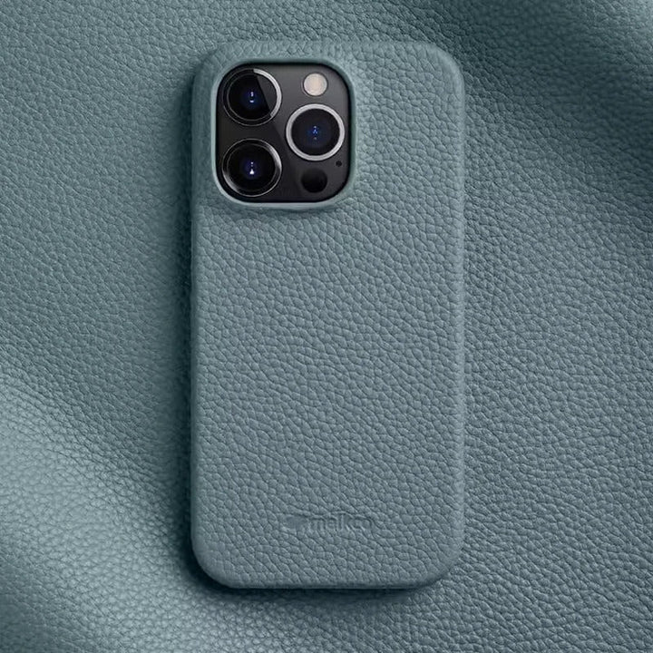Cuir véritable de l'étui iPhone, garantissant durabilité, toucher premium et protection longue durée.