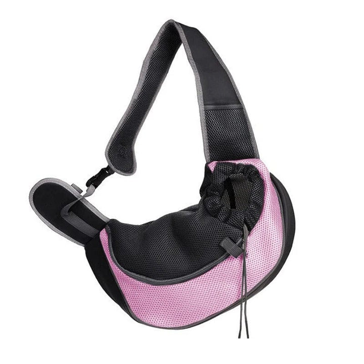 Sac bandoulière léger pour animaux de compagnie, transportez votre chien ou chat en toute sécurité et avec style.