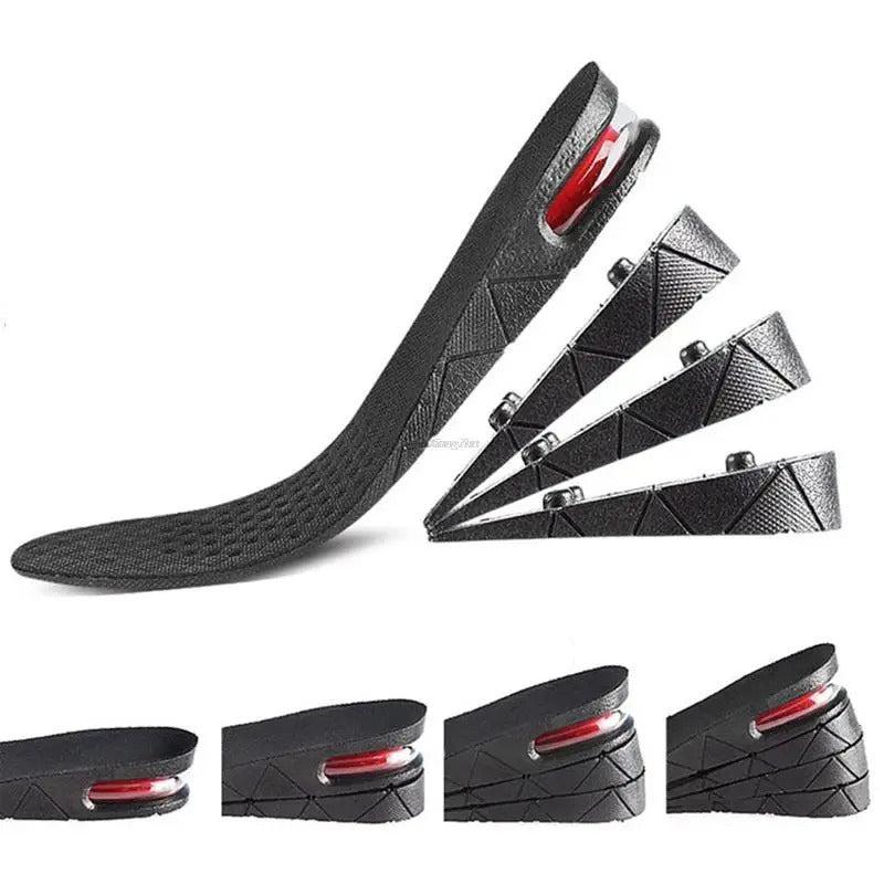 Accessoire essentiel : semelles rehaussantes Lift Ease pour confort et gain de taille, adaptées aux deux sexes.