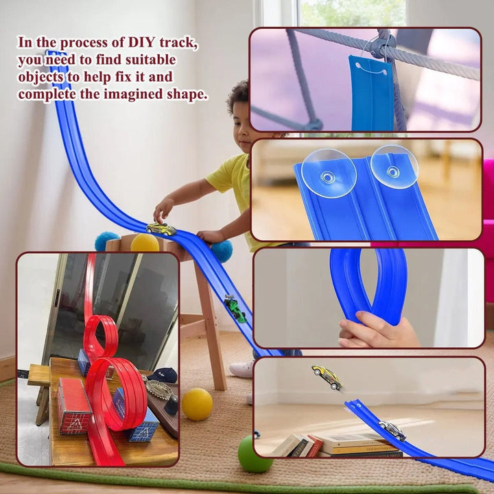 Circuit de course FlexiRace, jouet enfant avec piste flexible pour des heures de jeu actif et créatif.
