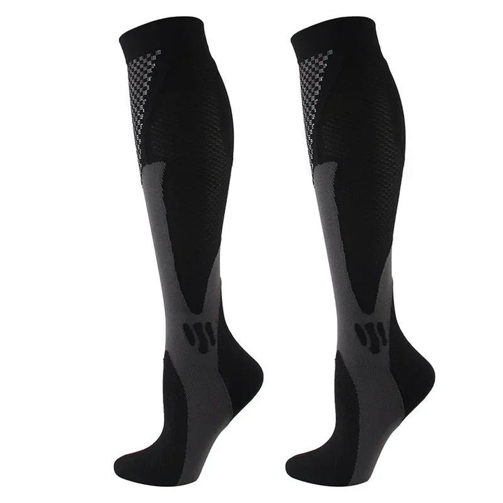 Chaussettes de compression unisexe NovaPress pour le voyage et le quotidien, soulagent les jambes lourdes et favorisent la circulation.