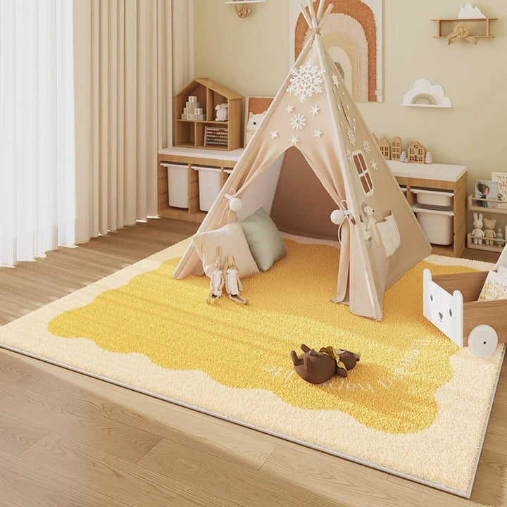 Tapis mousse bébé doux et imperméable, offre confort et protection aux enfants, facile à nettoyer.
