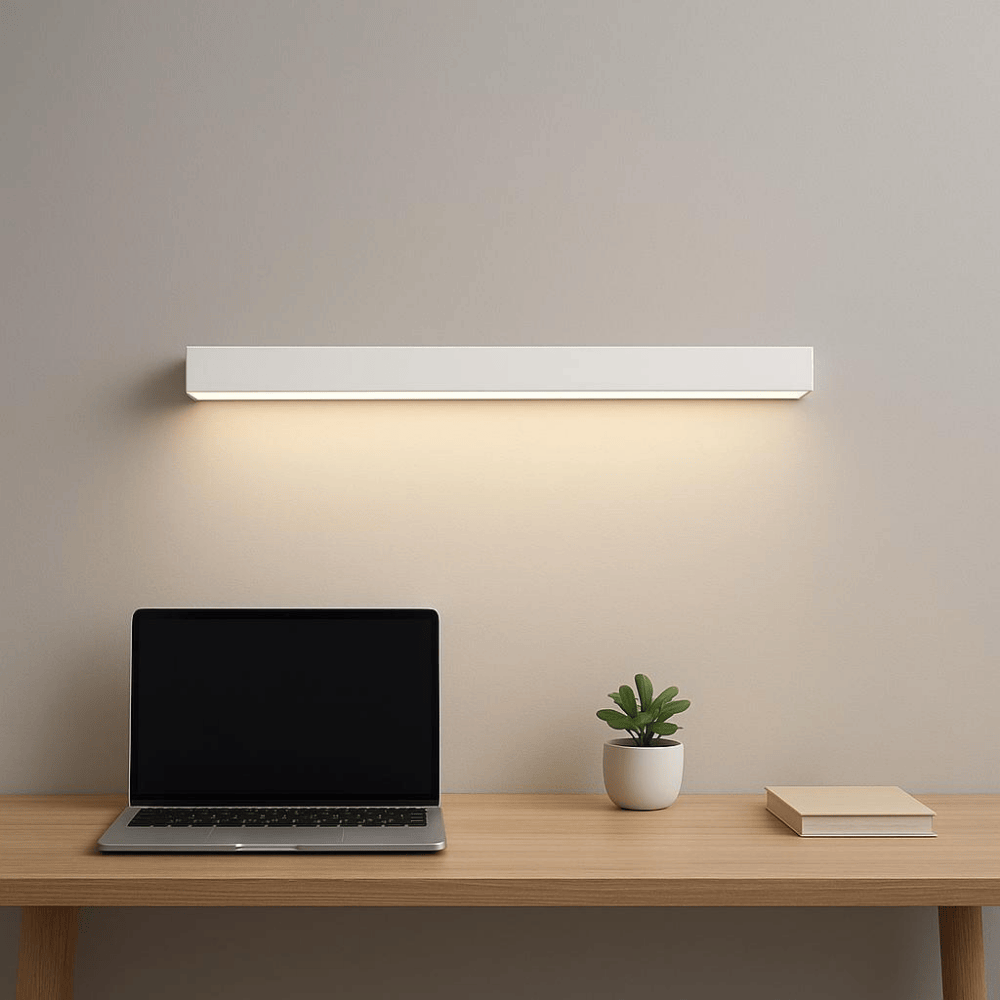 Lampe de plafond LED design moderne scandinave, en aluminium, offre une lumière puissante et économise l'énergie.